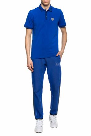 Polo with a patch and logo, zdjęcie 2 Polo with a patch and logo od EA7 Emporio Armani